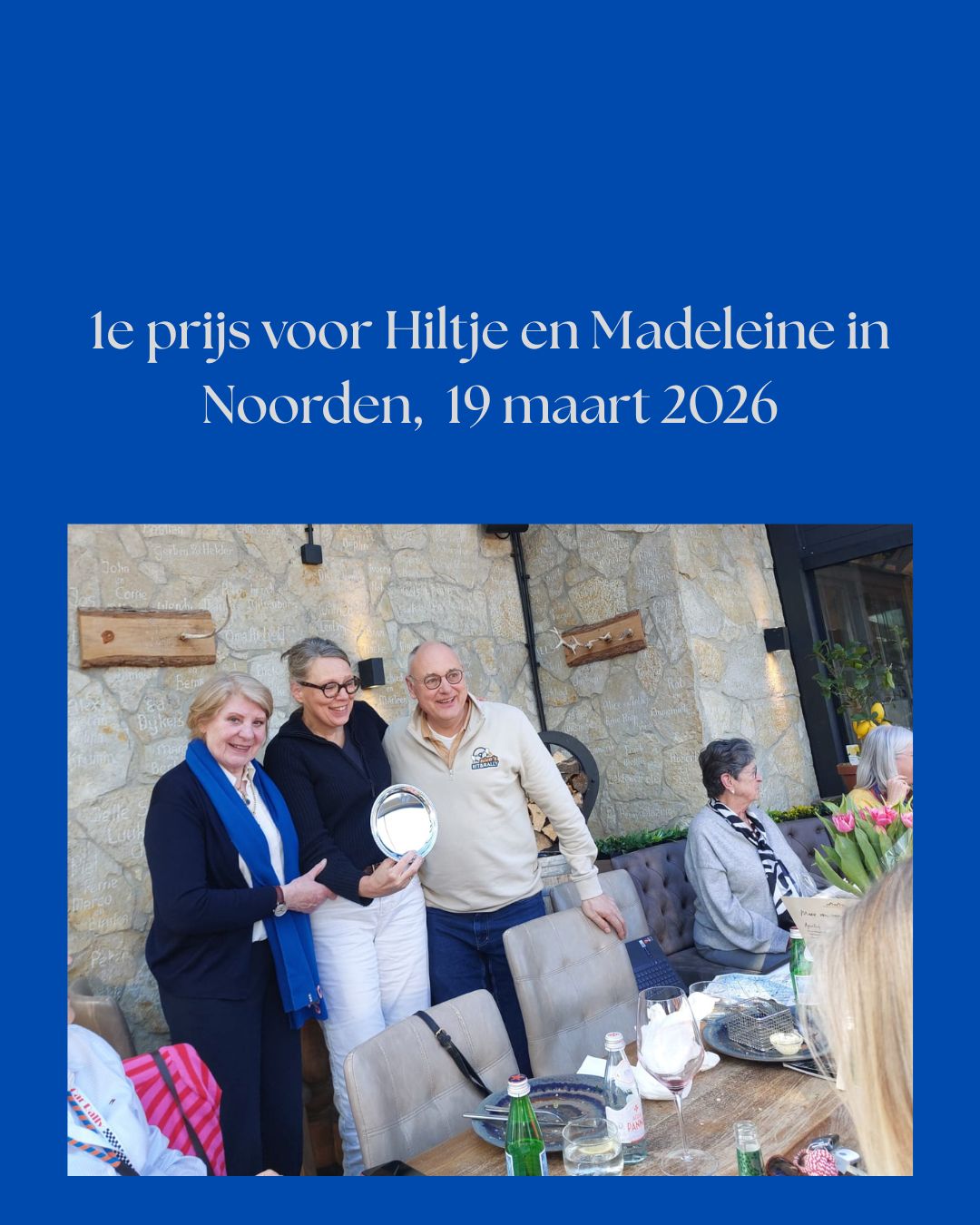 Anja en Mieke winnaressen januari